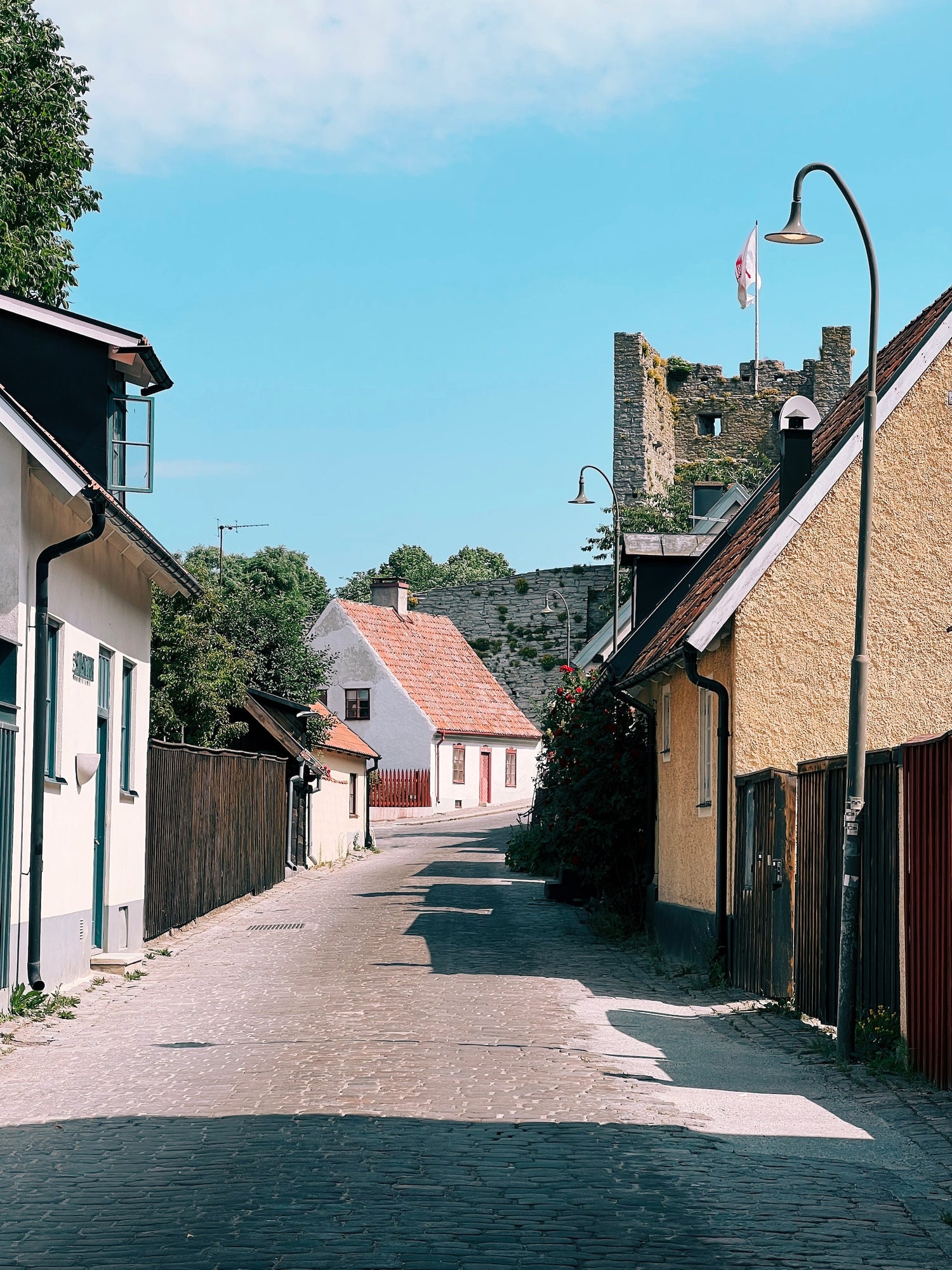 Blick in die Gassen von Visby