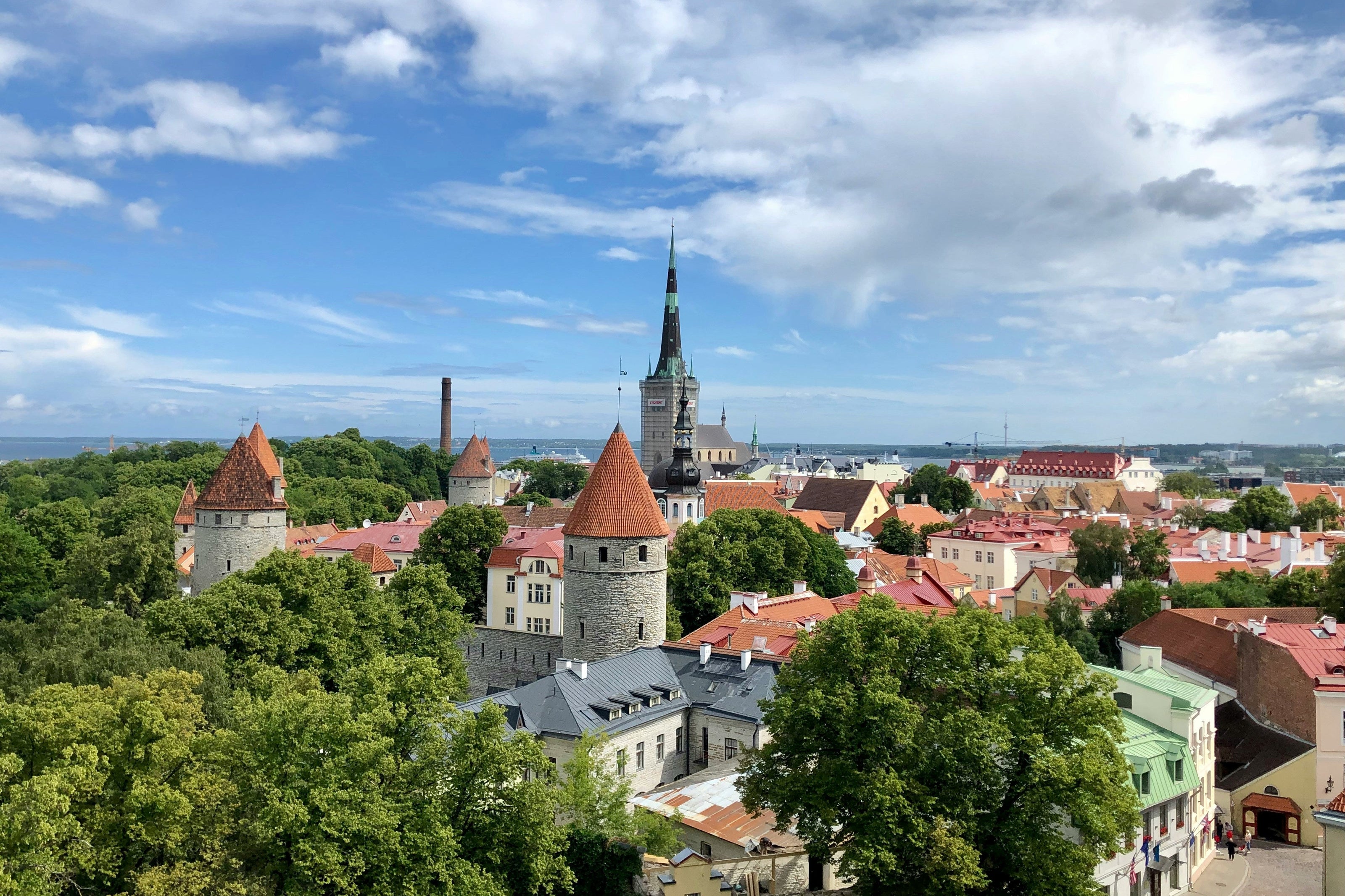 Blick über die Stadt von Tallinn